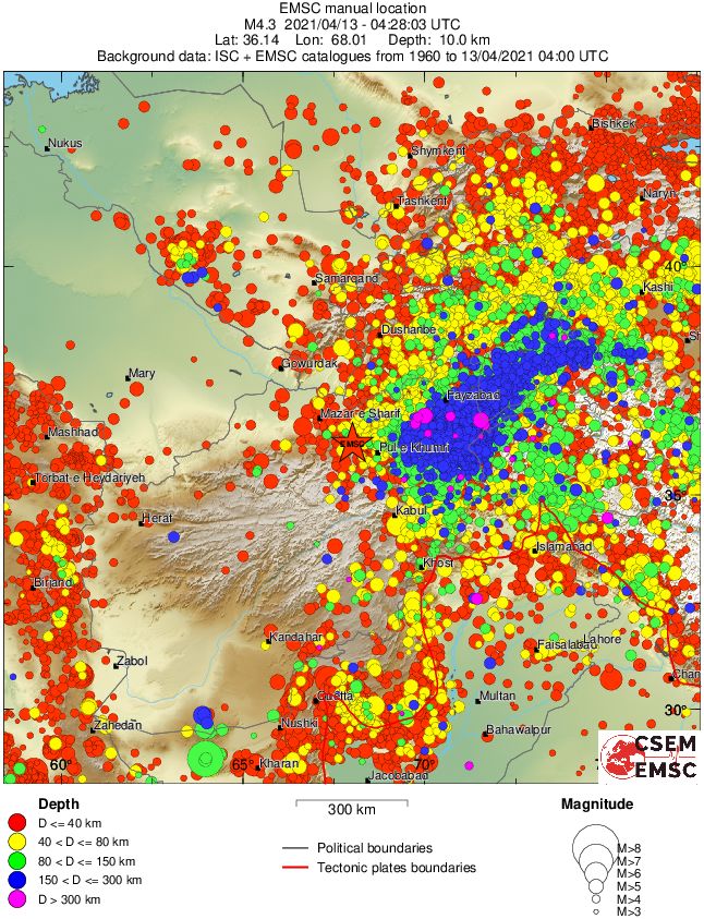 wide historical seismicity