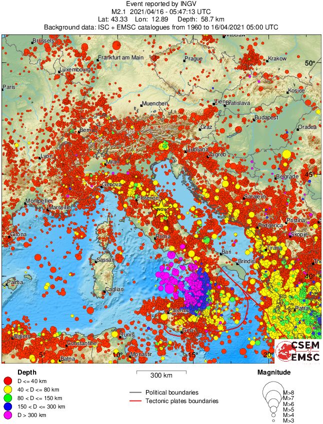 wide historical seismicity