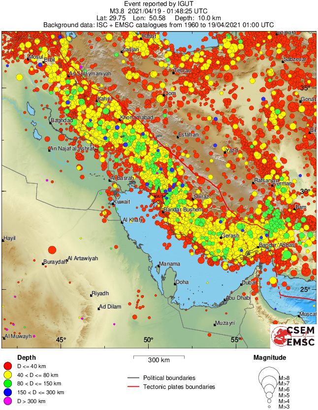 wide historical seismicity