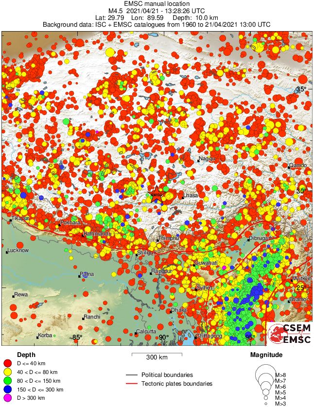 wide historical seismicity