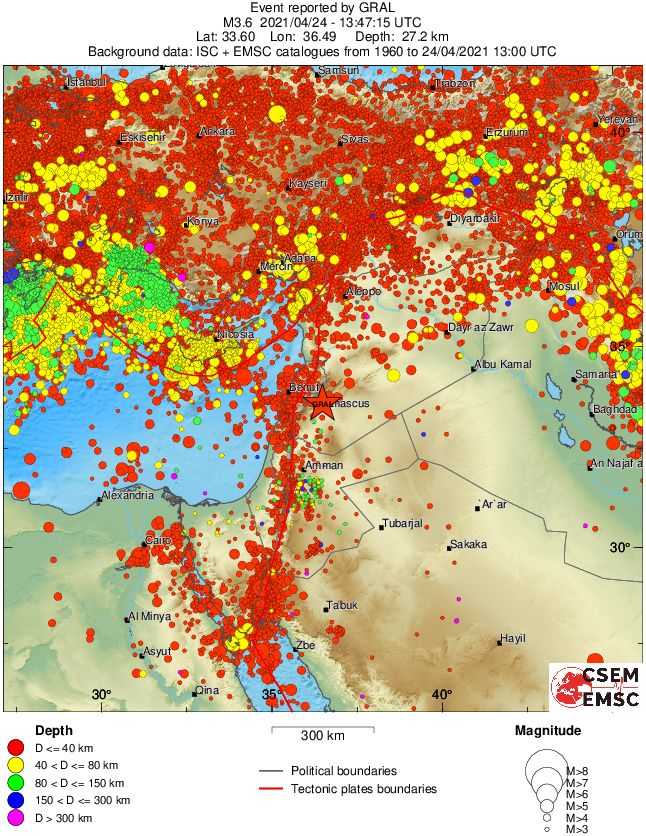 wide historical seismicity