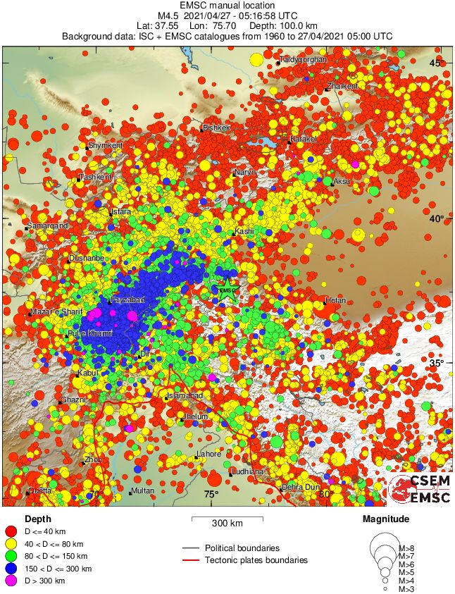 wide historical seismicity