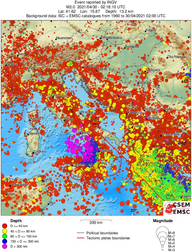wide historical seismicity