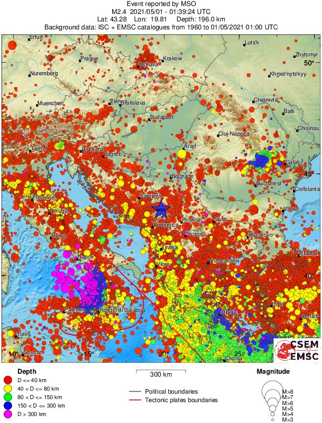 wide historical seismicity