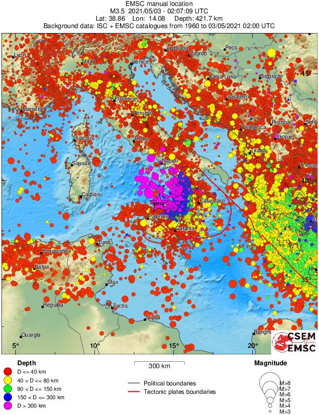 wide historical seismicity