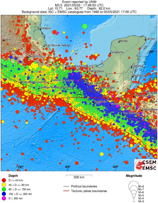 wide historical seismicity