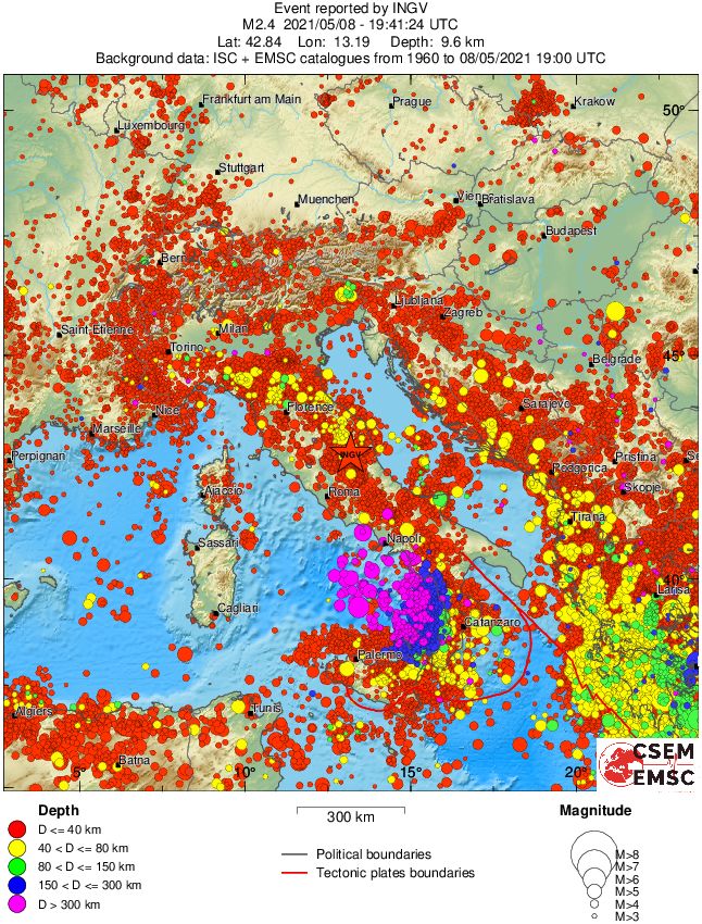 wide historical seismicity