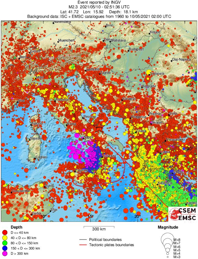 wide historical seismicity