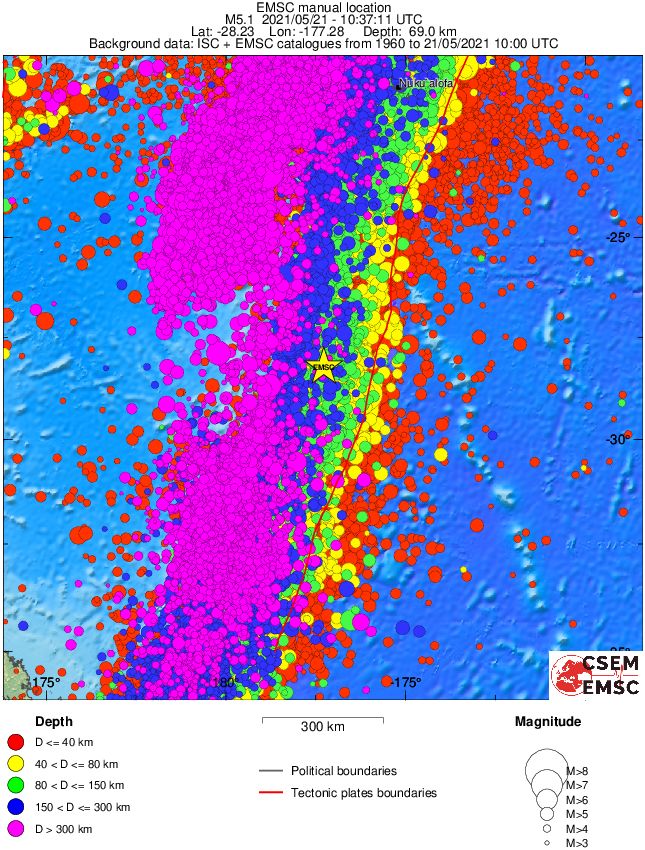 wide historical seismicity
