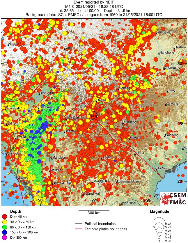 wide historical seismicity