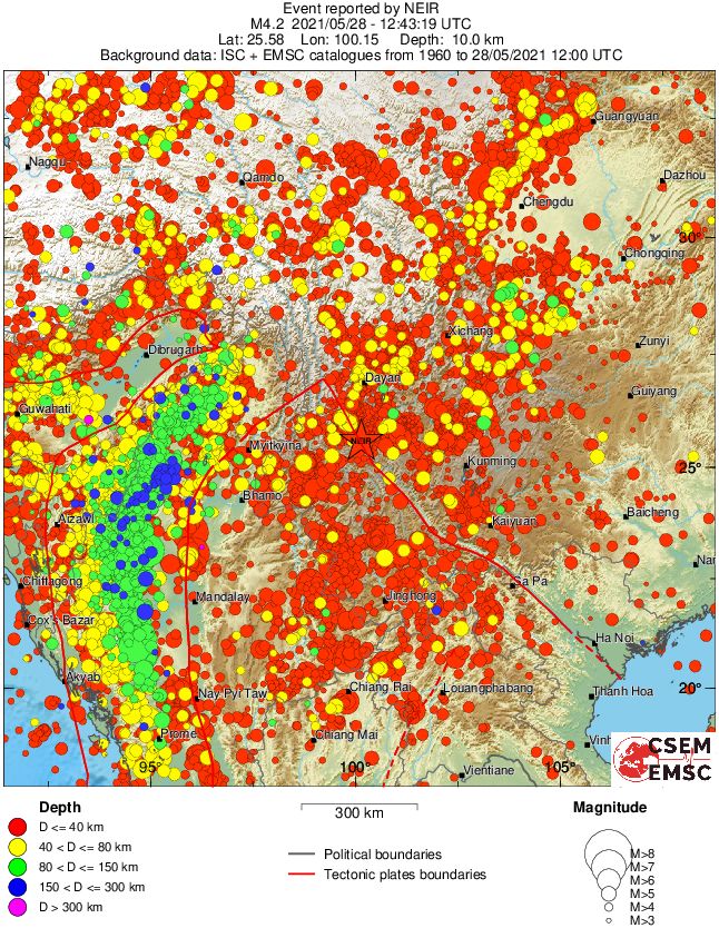 wide historical seismicity