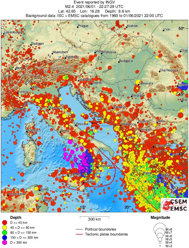 wide historical seismicity