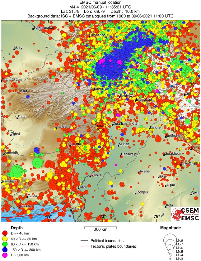 wide historical seismicity