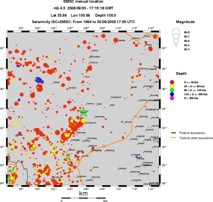 wide historical seismicity