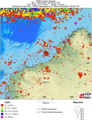 wide historical seismicity