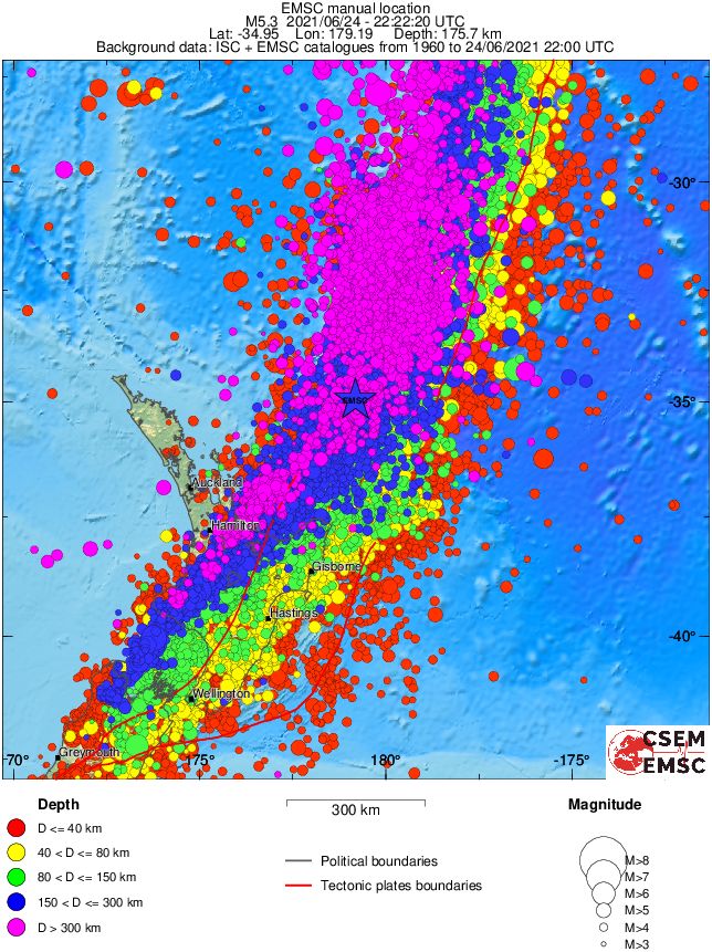 wide historical seismicity