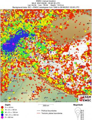 wide historical seismicity
