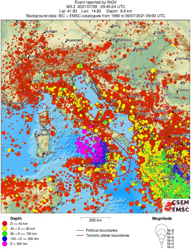 wide historical seismicity