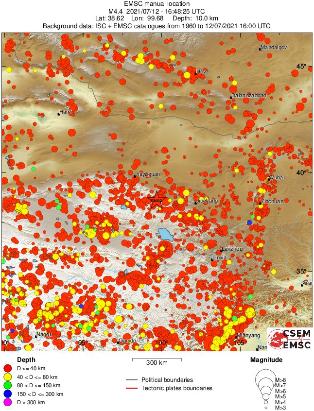 wide historical seismicity