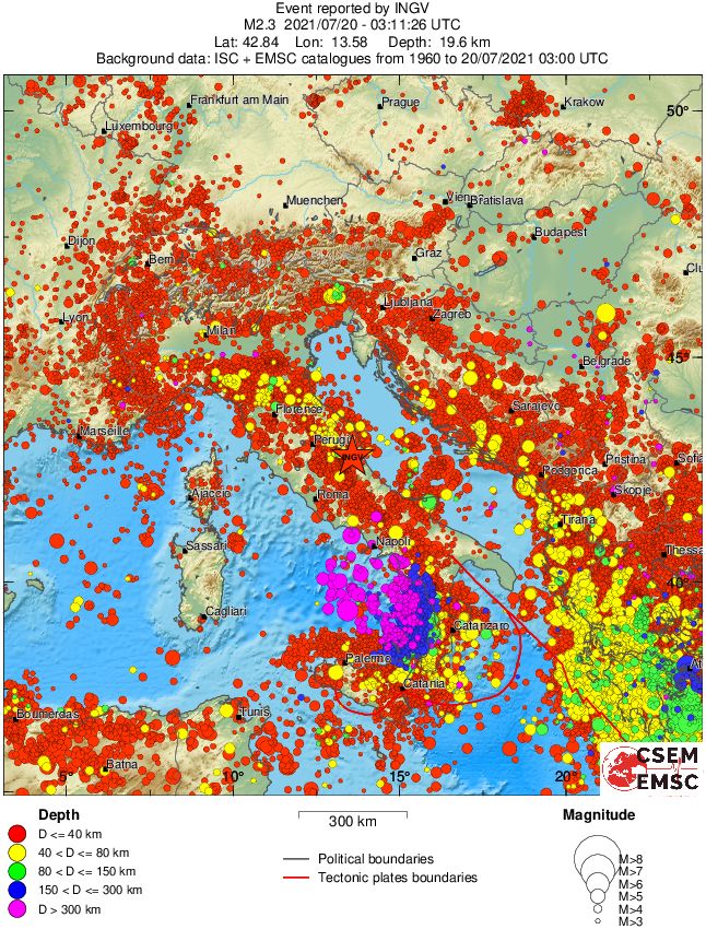 wide historical seismicity