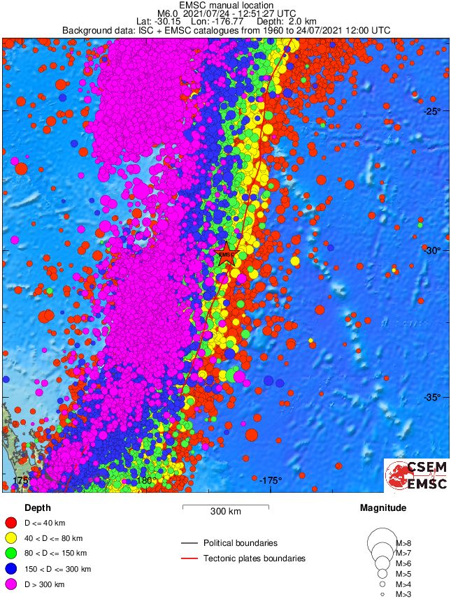 wide historical seismicity