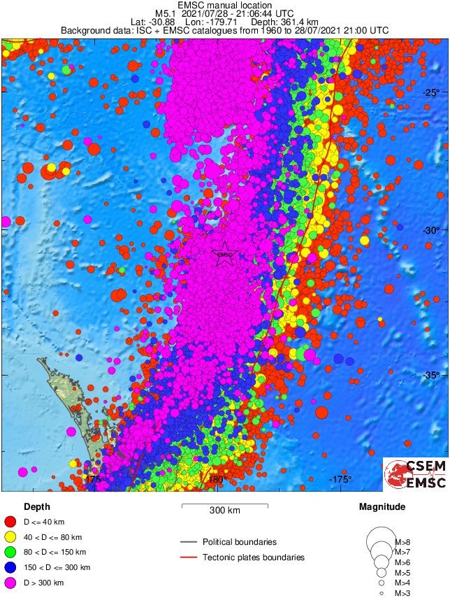 wide historical seismicity