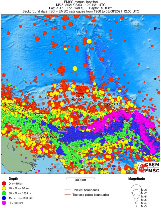 wide historical seismicity