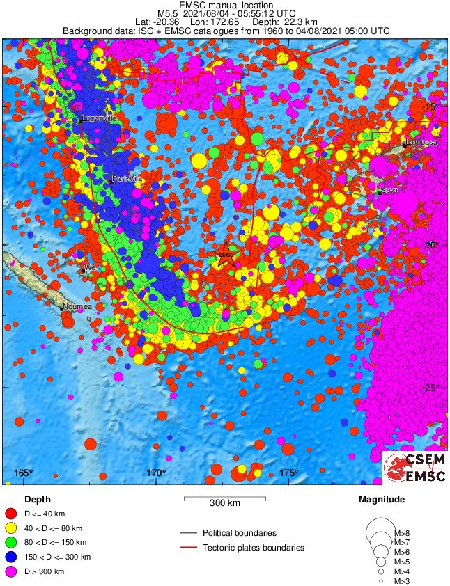 wide historical seismicity