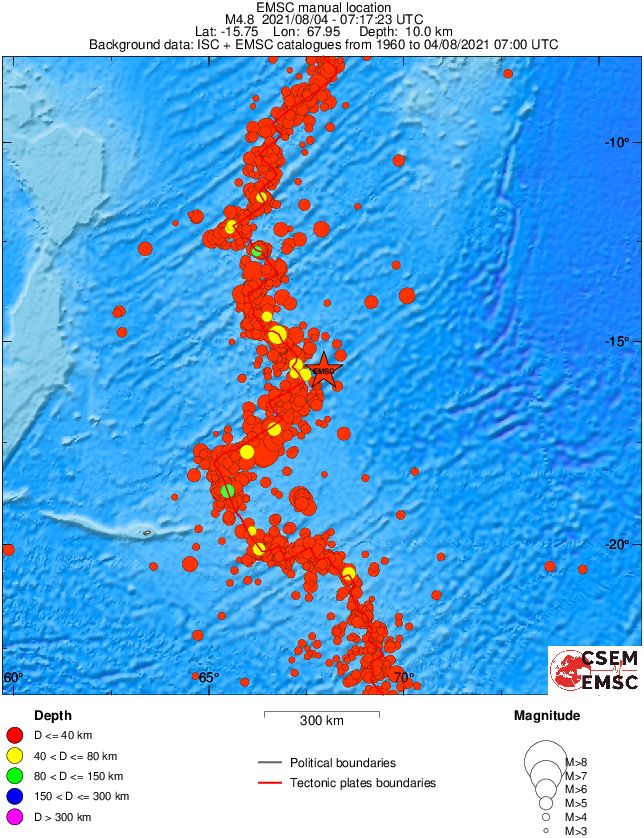 wide historical seismicity