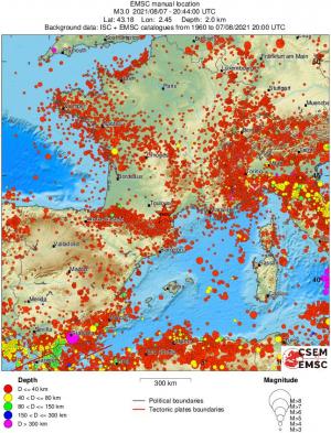 wide historical seismicity