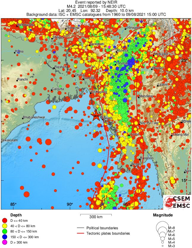 wide historical seismicity