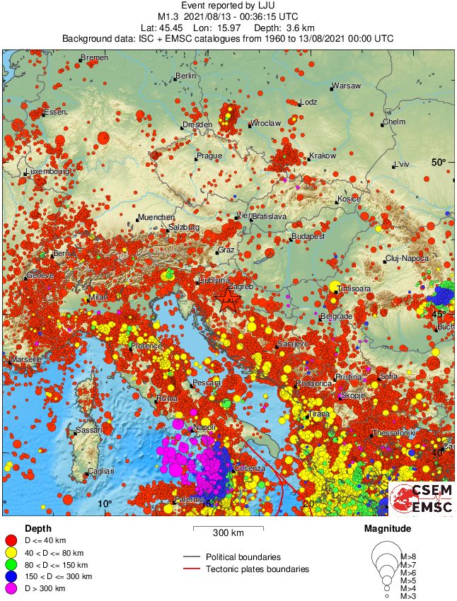 wide historical seismicity