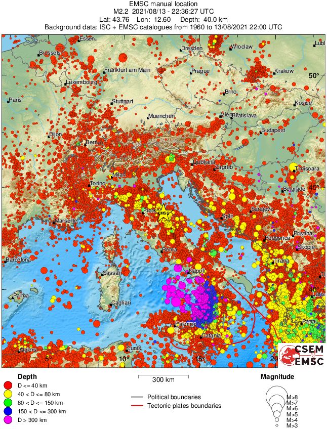 wide historical seismicity