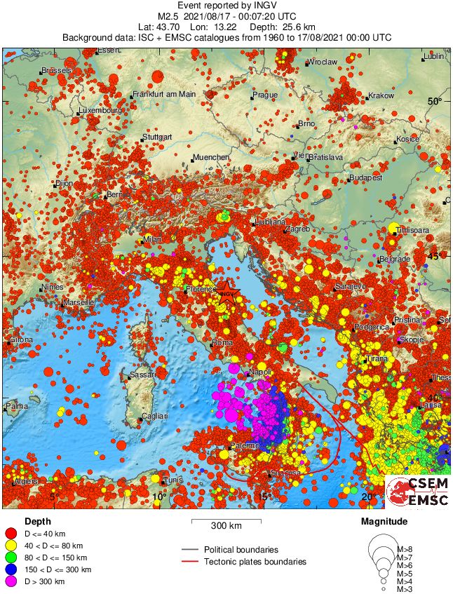 wide historical seismicity
