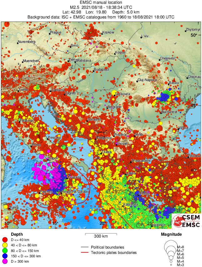wide historical seismicity