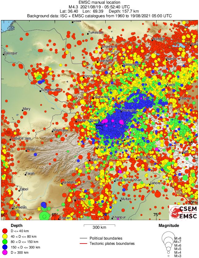 wide historical seismicity
