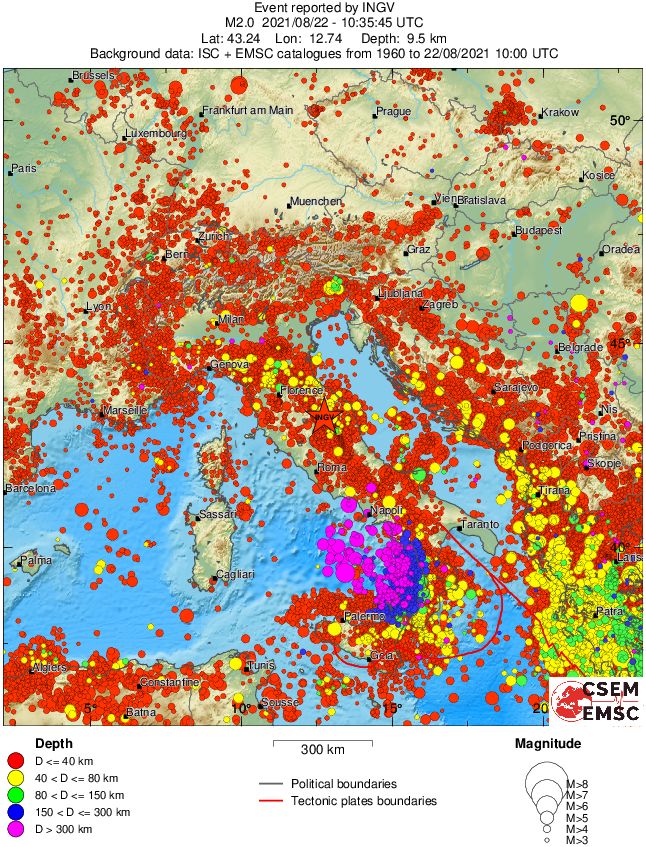 wide historical seismicity