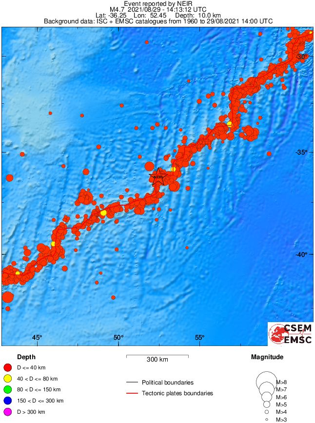 wide historical seismicity