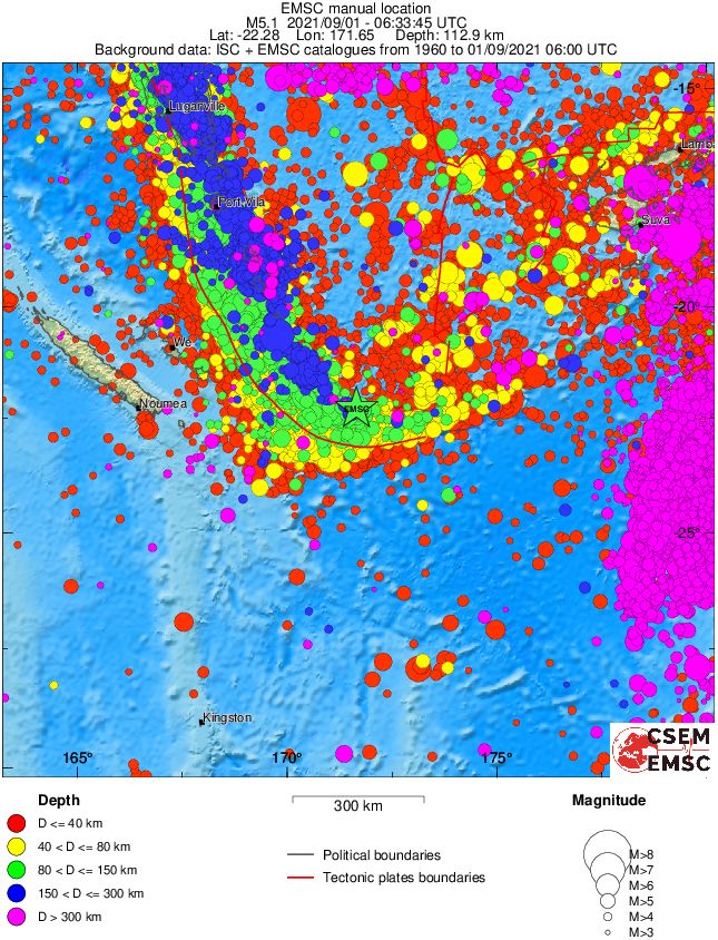 wide historical seismicity