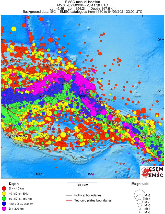 wide historical seismicity