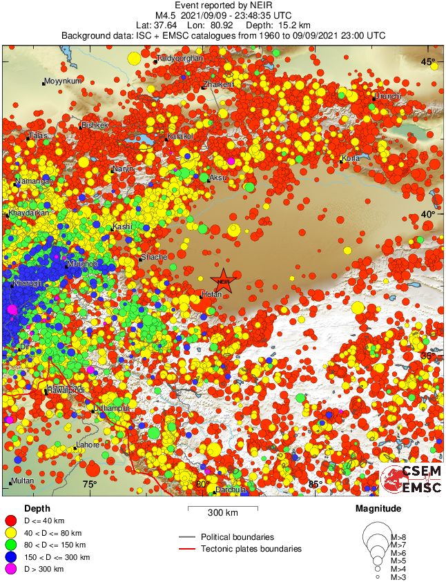 wide historical seismicity