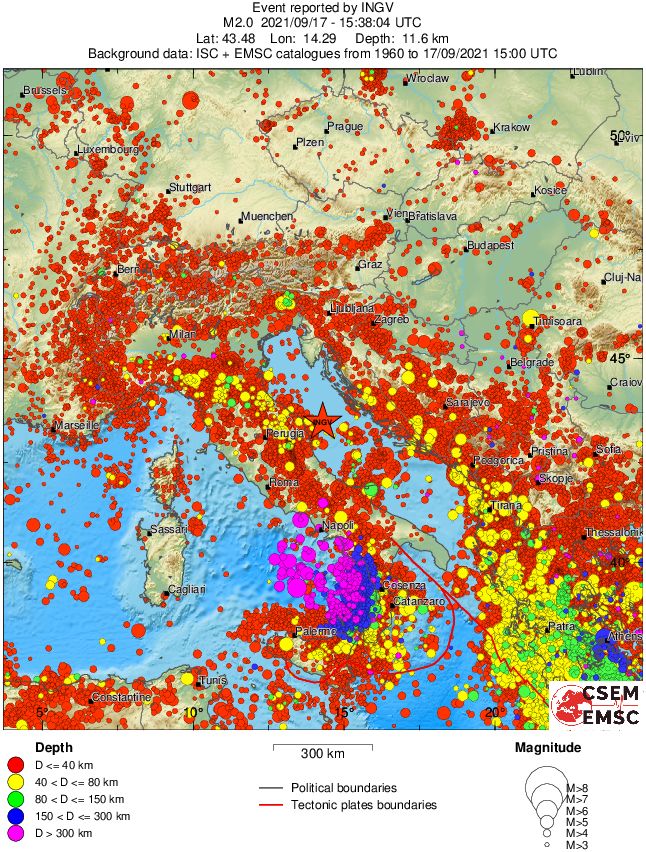 wide historical seismicity