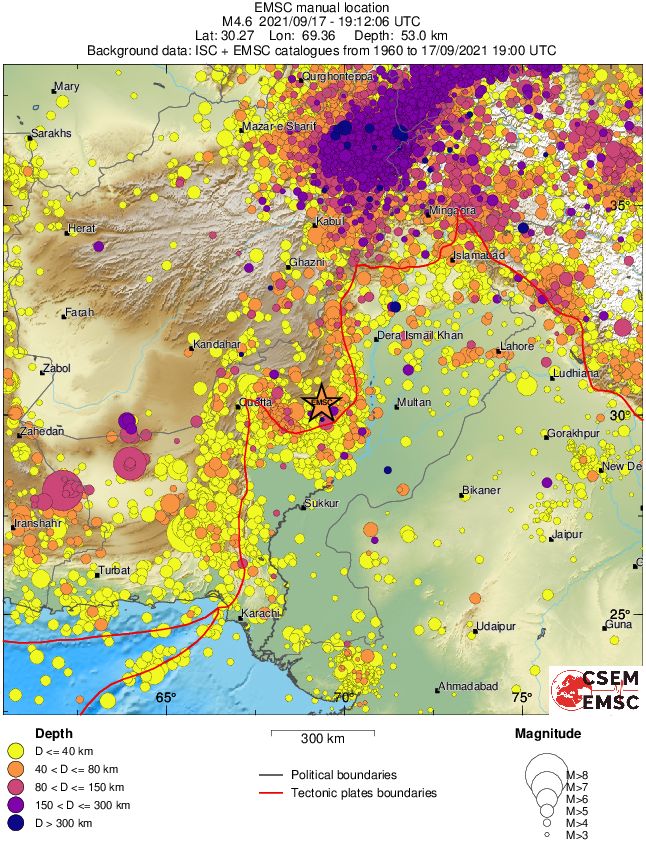 wide historical seismicity