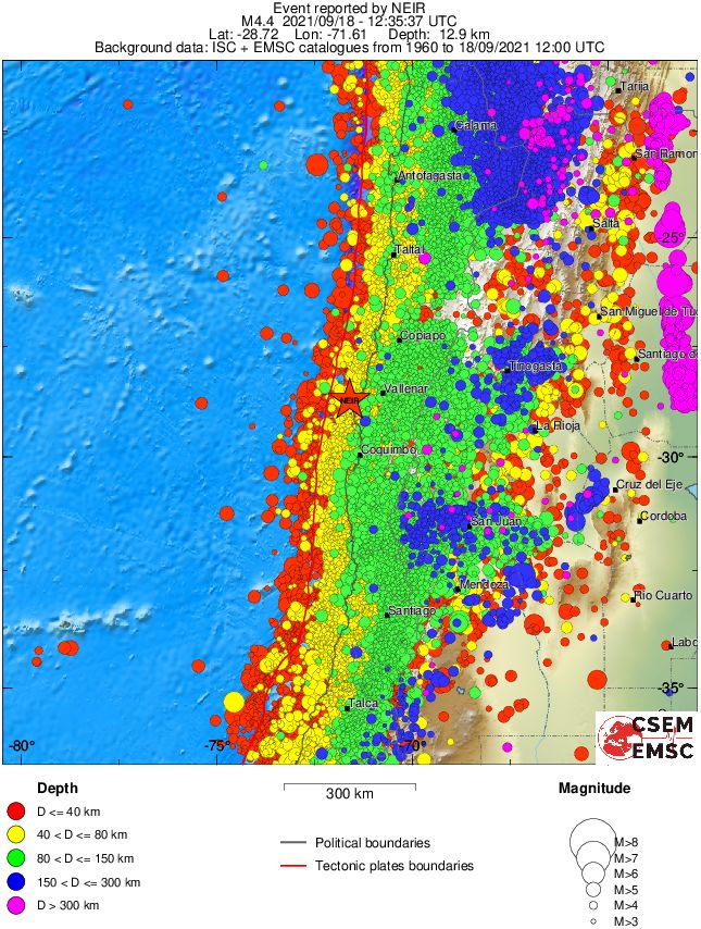 wide historical seismicity