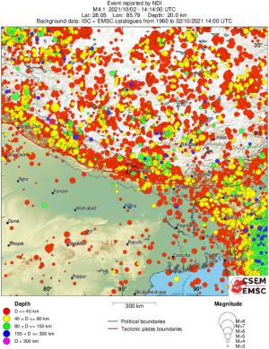 wide historical seismicity