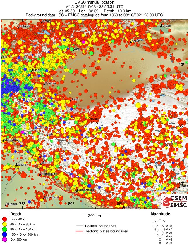 wide historical seismicity
