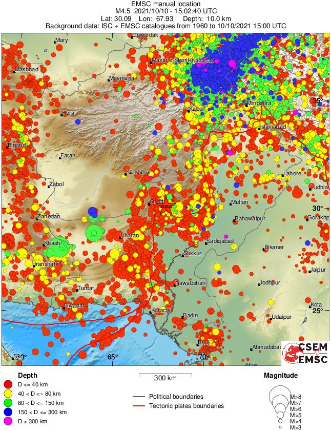 wide historical seismicity