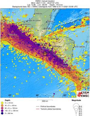 wide historical seismicity