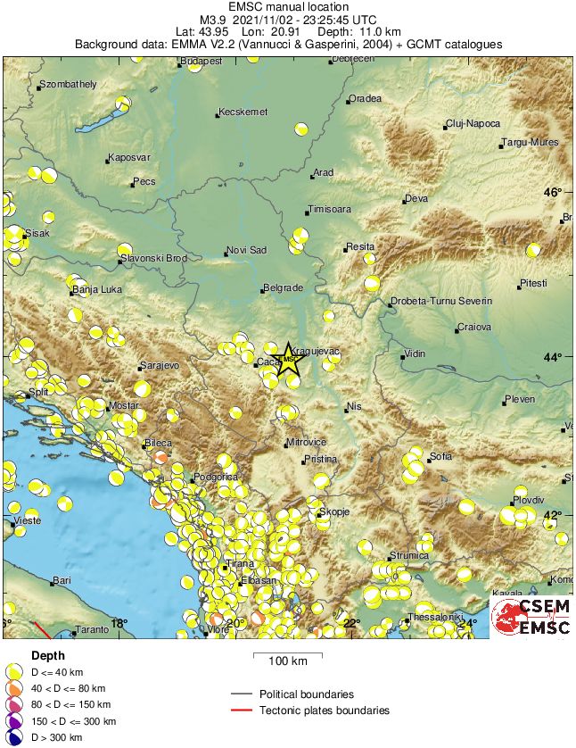 Regional moment Tensor