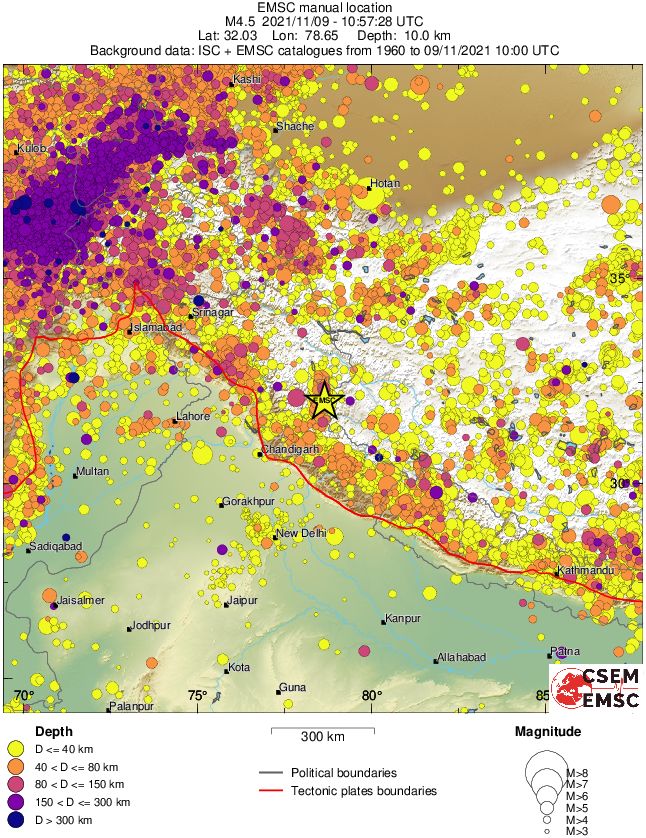 wide historical seismicity